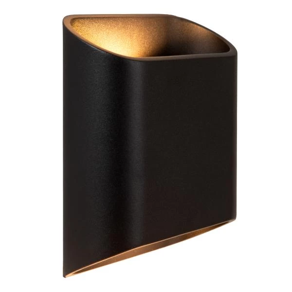 Lucide ATILA - Wandlamp Binnen/Buiten - LED Dimb. - 2x5W 2700K - IP65 - Zwart - detail 1